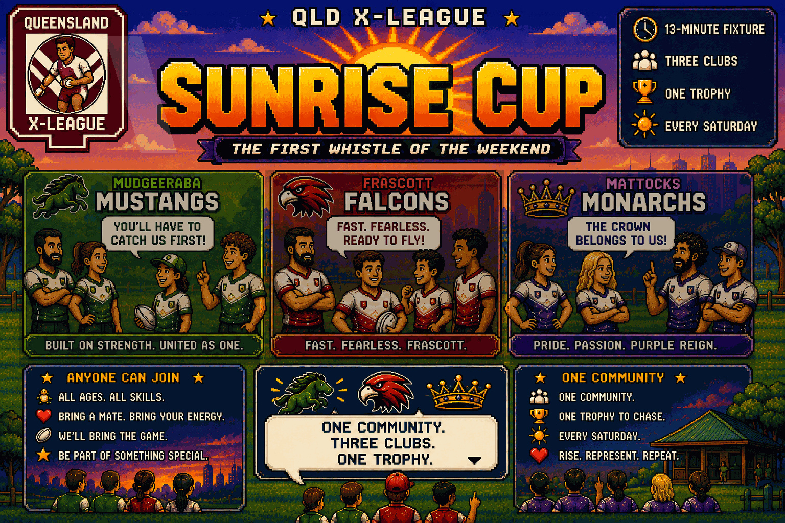 The Sunrise Cup sides talking tactics before Round One
