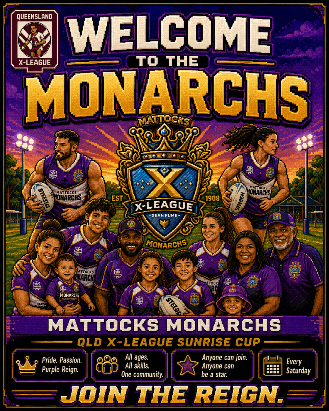 Mattocks Monarchs team poster